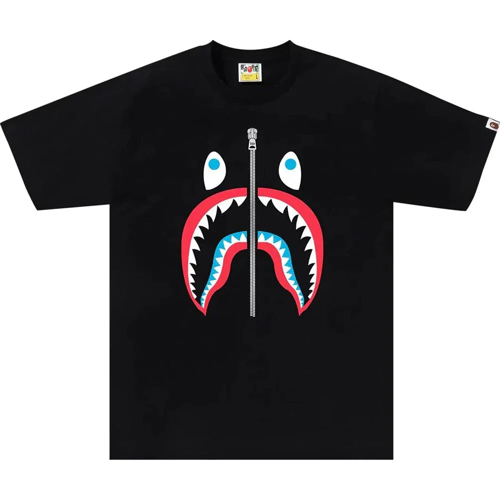 BAPE Colors Shark Tee 'Black'