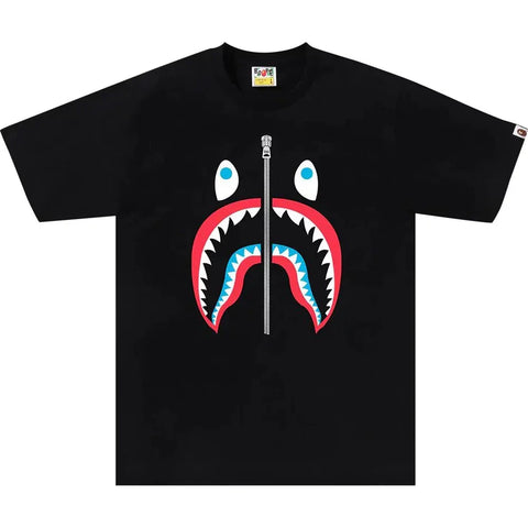 BAPE Colors Shark Tee 'Black'
