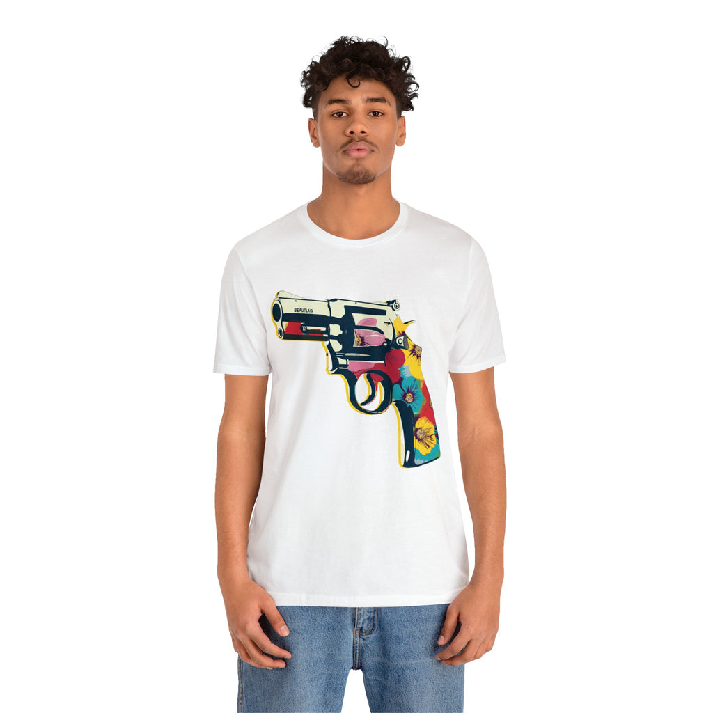 BEAUTLAIG Floral Pistol Tee