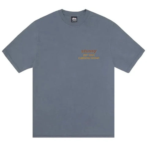 Stussy California Grown Tee Pigment Dyed 'Navy'