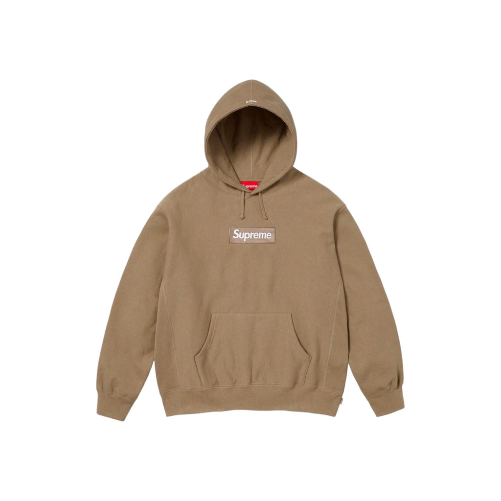 Supreme Box Logo Hooded Sweatshirt Brown FW23