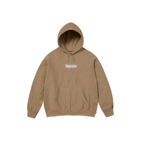 Supreme Box Logo Hooded Sweatshirt Brown FW23