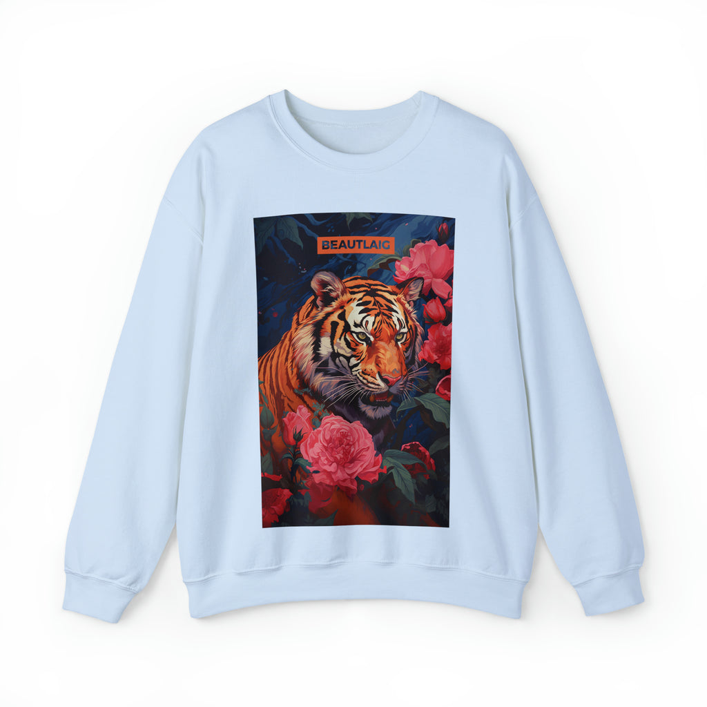 Sakura Tiger Crewneck Sweatshirt - by BEAUTLAIG