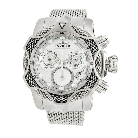 Invicta Men's 52mm Venom Chain Quartz Chronograph Stainless Steel Bracelet Watch