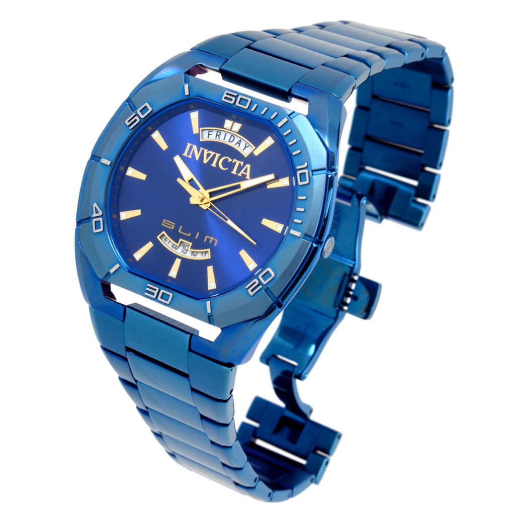 Invicta Slim 48mm Quartz Stainless Steel Bracelet Watch