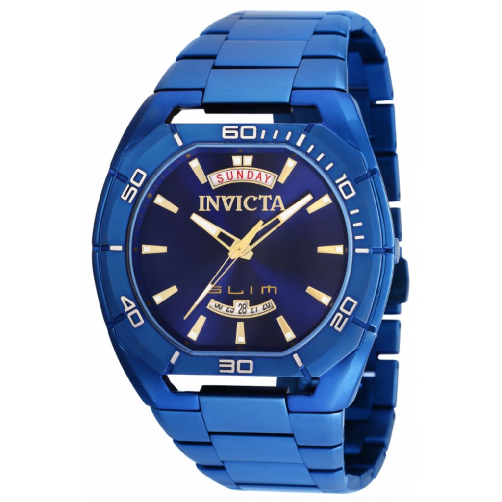 Invicta Slim 48mm Quartz Stainless Steel Bracelet Watch