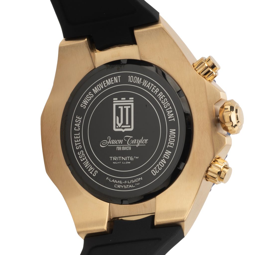 Invicta Jason Taylor 60mm Swiss Quartz Chronograph Strap Watch