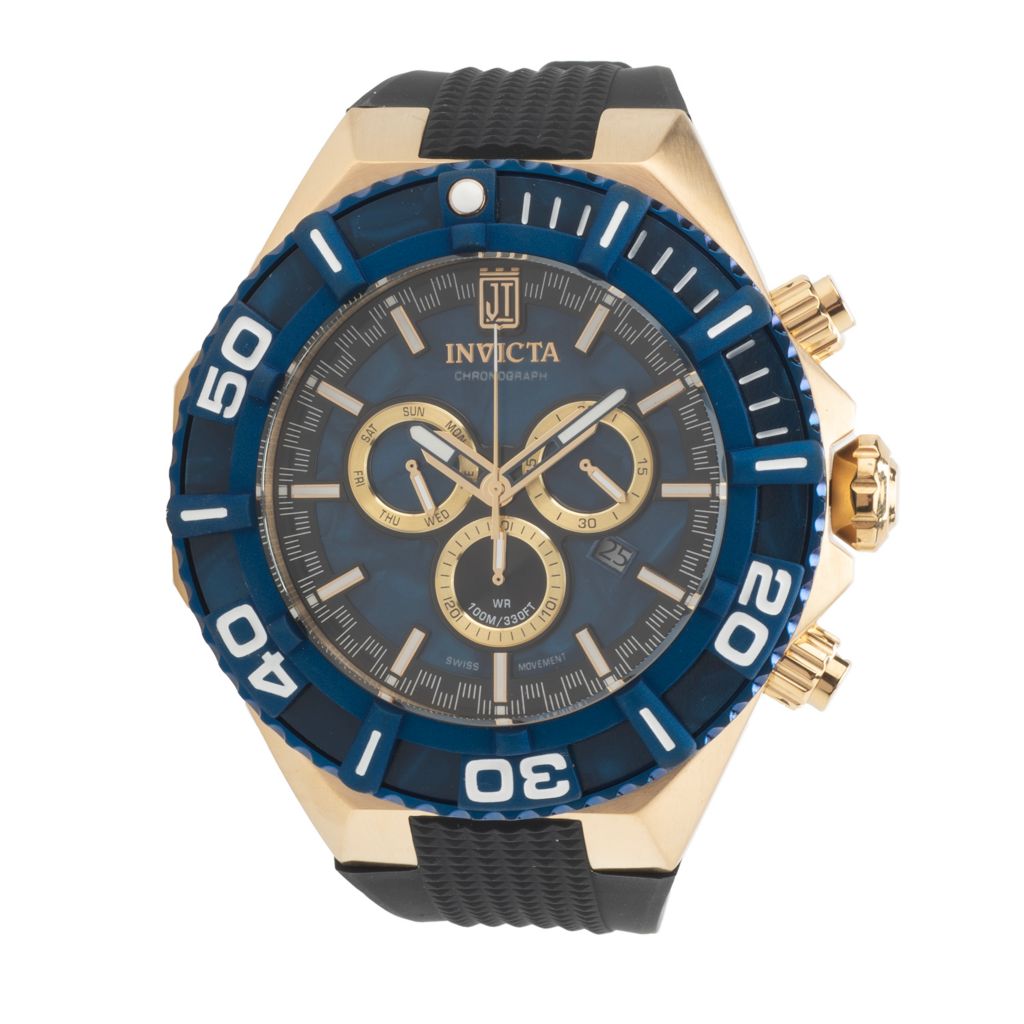 Invicta Jason Taylor 60mm Swiss Quartz Chronograph Strap Watch