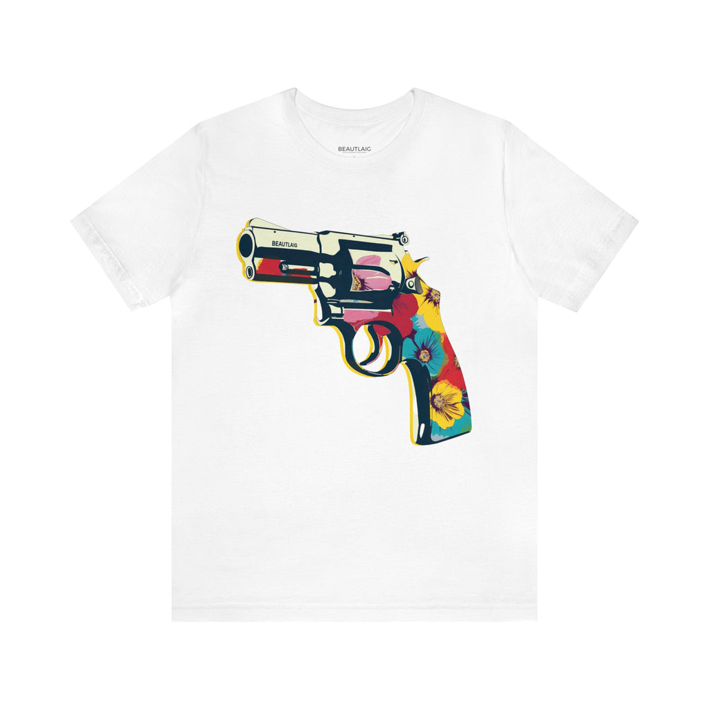 BEAUTLAIG Floral Pistol Tee