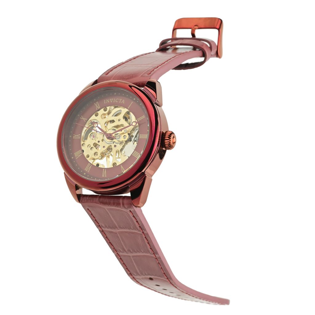 Invicta Specialty 42mm Mechanical Skeletonized Dial Strap Watch