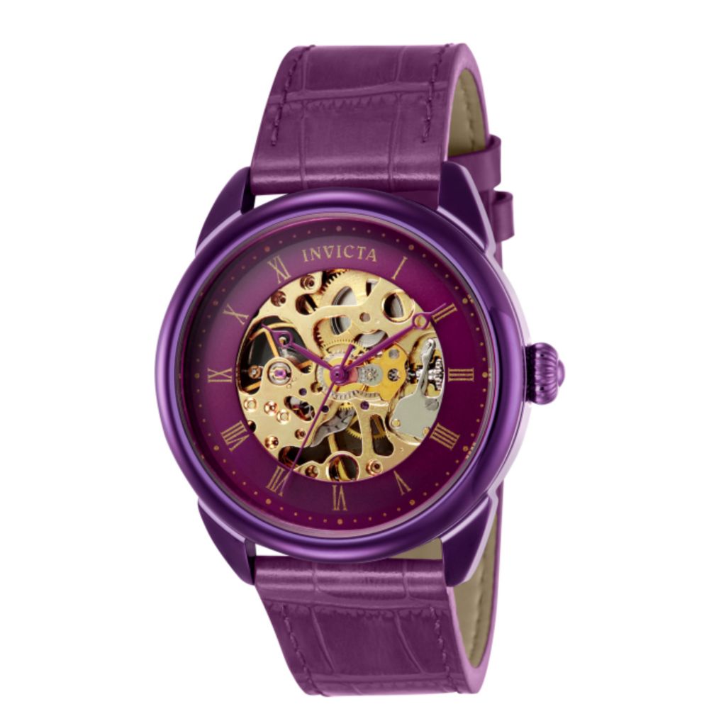 Invicta Specialty 42mm Mechanical Skeletonized Dial Strap Watch