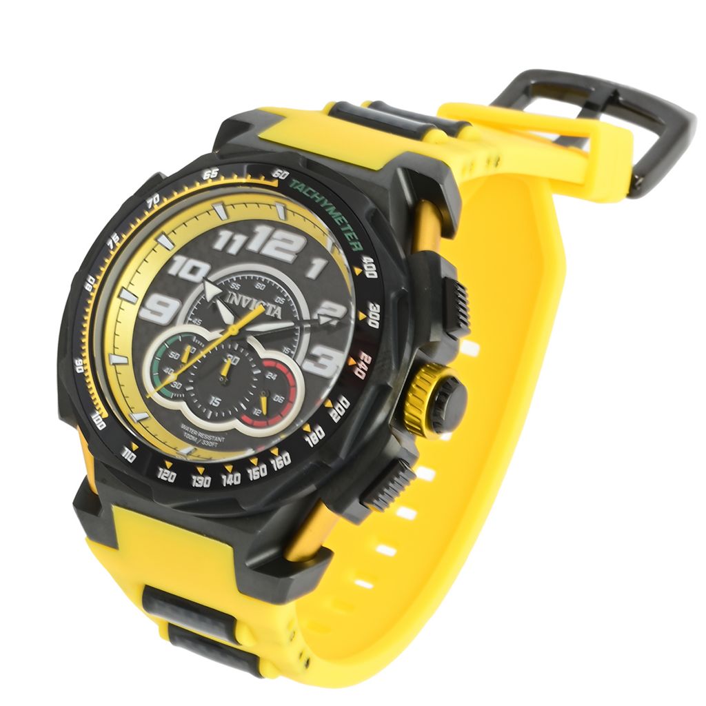 Invicta JM Correa S1 Rally 51mm Qtz Chrono Carbon Fiber Strap Watch
