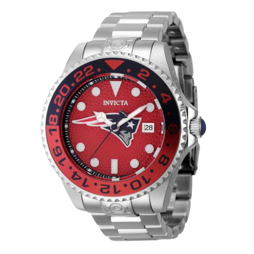 Invicta NFL Grand Diver 47mm Auto Watch SSteel Bracelet