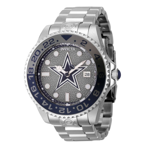 Invicta NFL Grand Diver 47mm Auto Watch SSteel Bracelet
