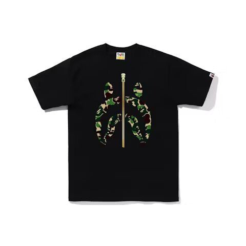 BAPE ABC Camo Gold Zip Shark Tee (SS23) Black Green