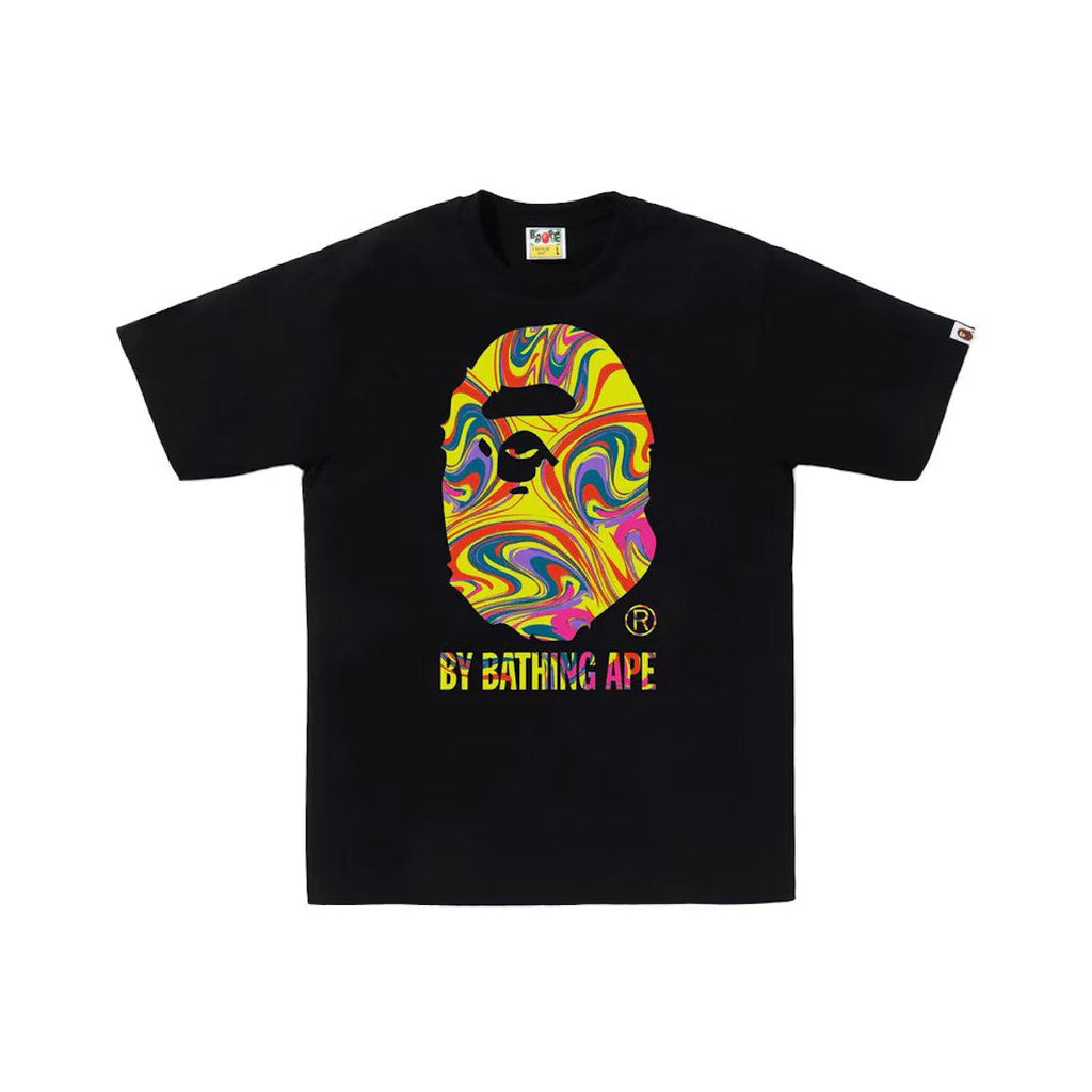 BAPE Marbling Tee Black