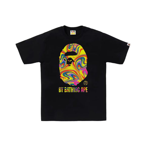 BAPE Marbling Tee Black