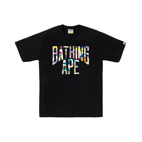 BAPE Multi Camo NYC Logo Tee Black/Multicolor