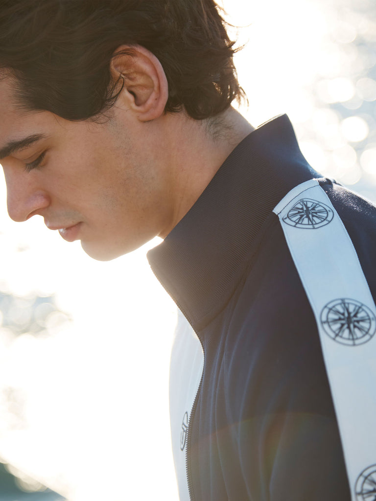 Bussola Track Jacket- Maritime Blue