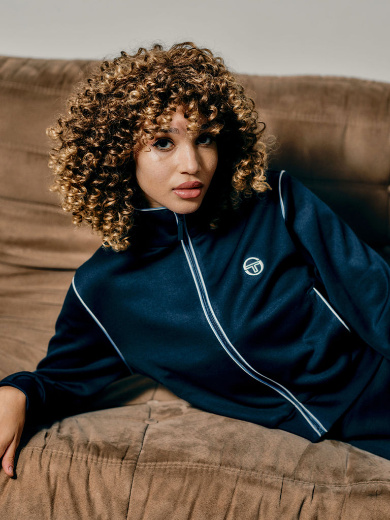 Terina Track Jacket- Maritime Blue
