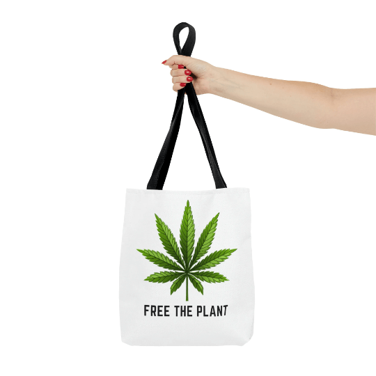 Free The Plant Marijuana Tote Bag