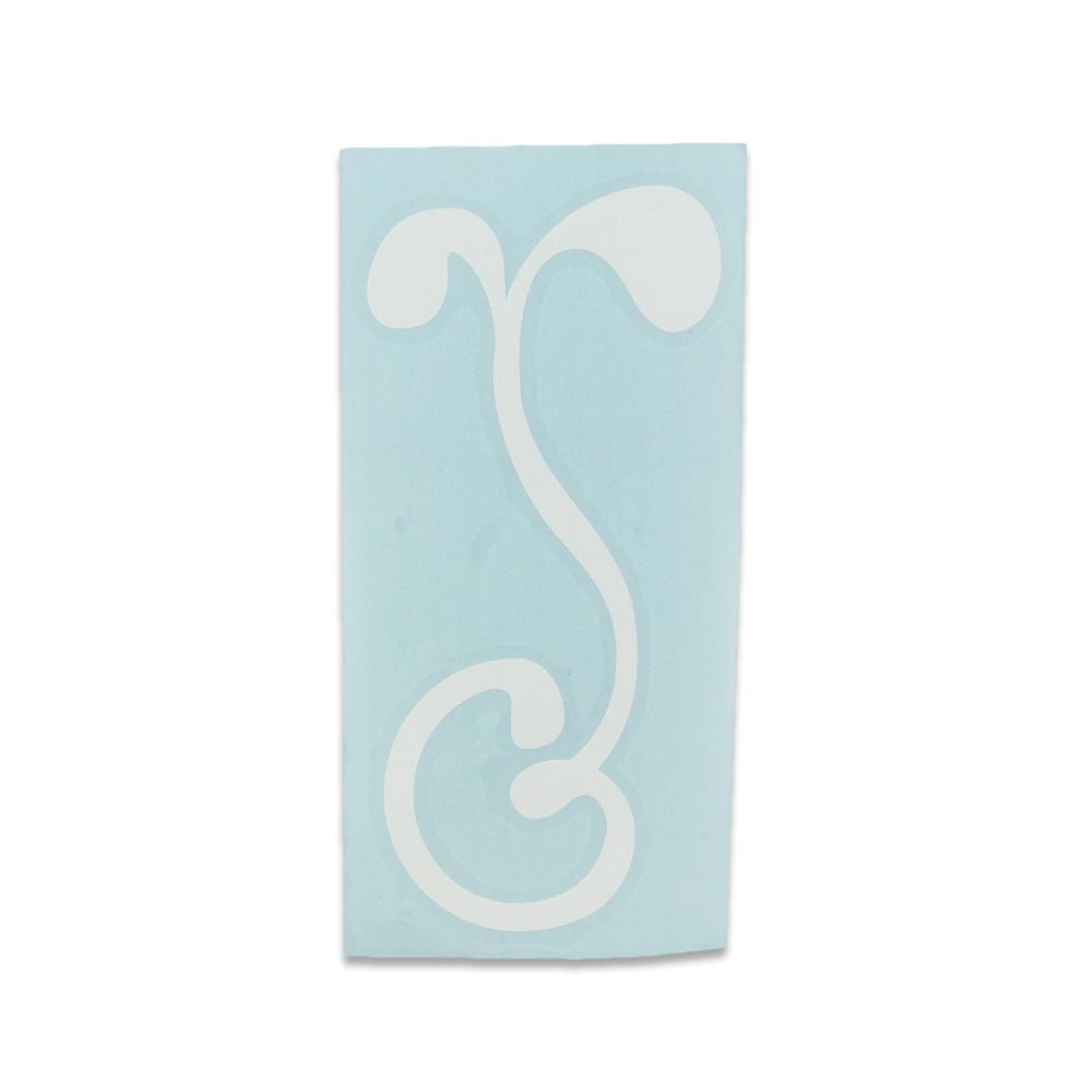 G Sprout 7" White Kiss Cut Sticker