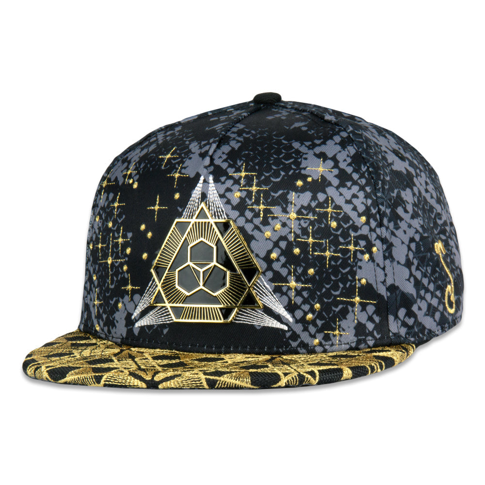 Celestial Serpent V2 Black Snapback Hat