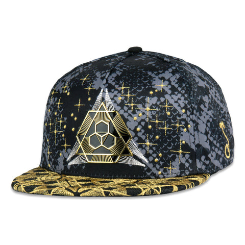 Celestial Serpent V2 Black Snapback Hat