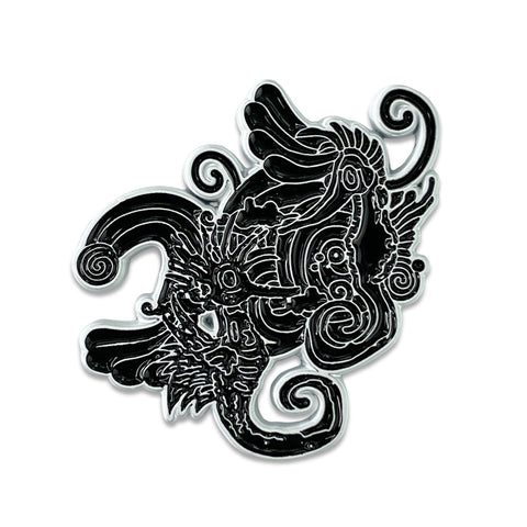 Vincent Gordon Seahorse Party Blackout Black Pin
