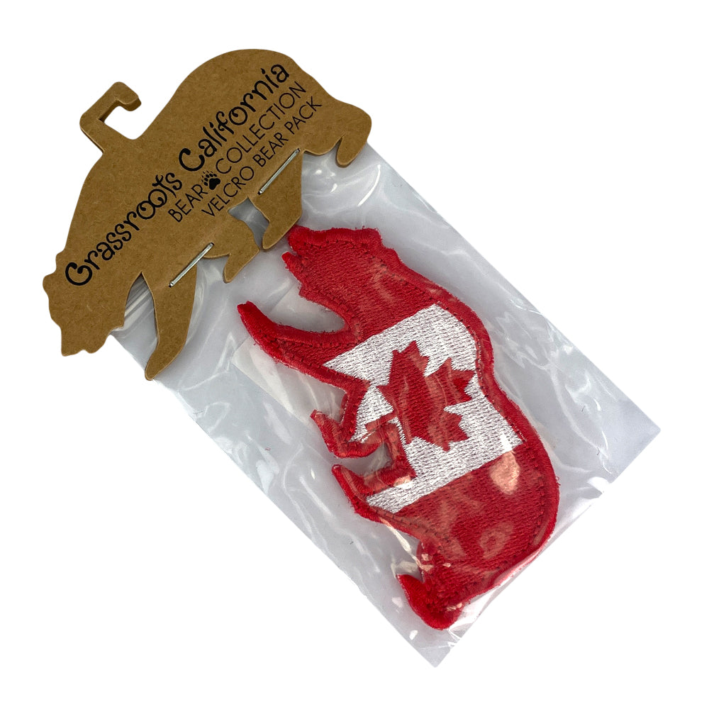 Canada Flag Removable Bear Patch