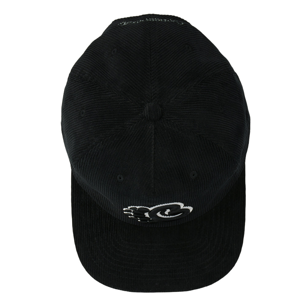 GPaw Black Corduroy Zipperback Hat