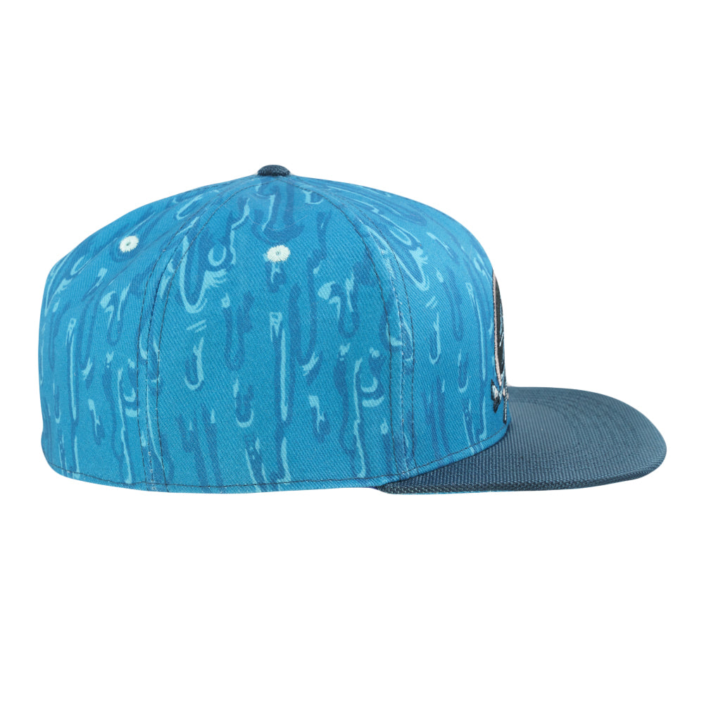 Vincent Gordon Ganja Bay Blue Fitted Hat -