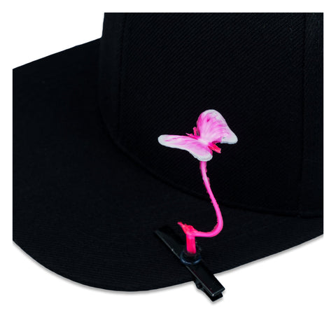 Pink Butterfly Visor Clip