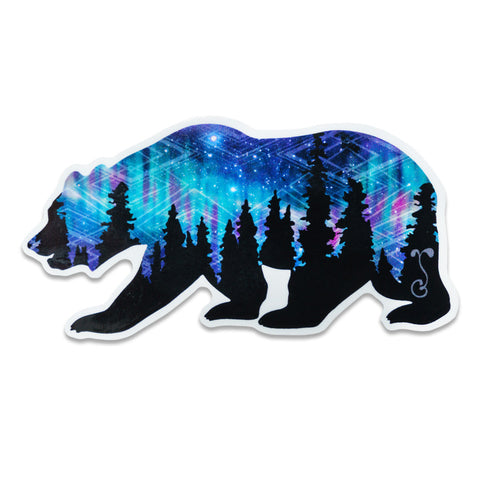 Laser Camp Navy Bear Sticker