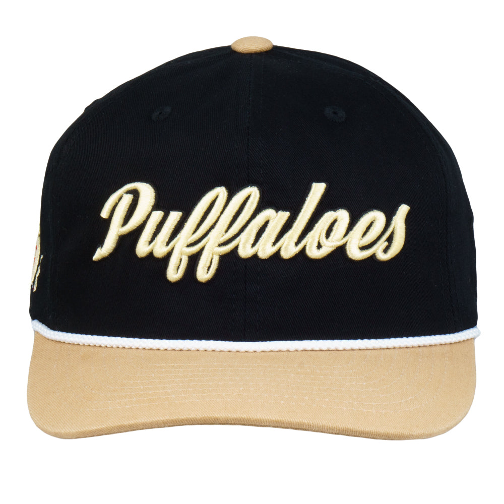 Puffaloes Script Precurved Snapback Hat