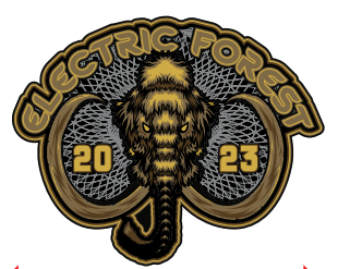 Electric Forest Gold Mammoth Pin