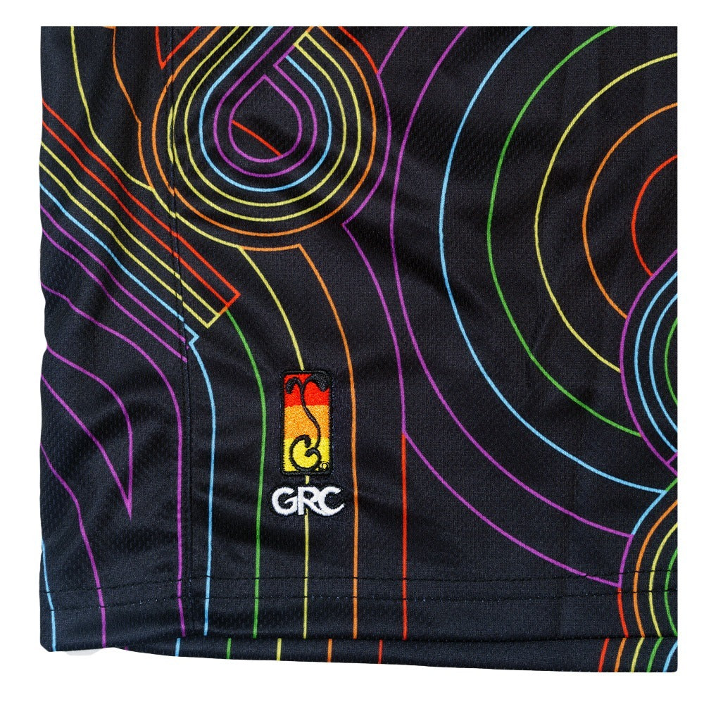 Pink Floyd DSOTM V2 Black Rainbow Mesh Shorts