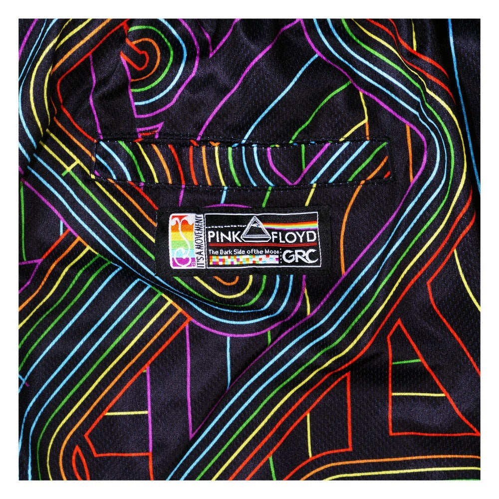Pink Floyd DSOTM V2 Black Rainbow Mesh Shorts