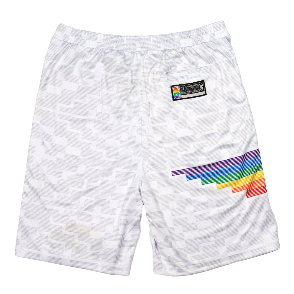 Danker Nuggets Pyramid White Mesh Shorts