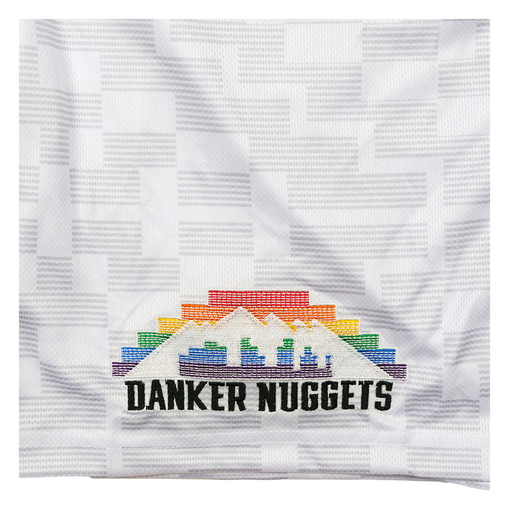 Danker Nuggets Pyramid White Mesh Shorts
