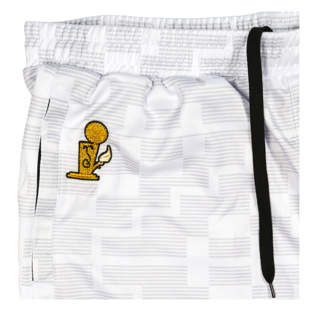 Danker Nuggets Pyramid White Mesh Shorts