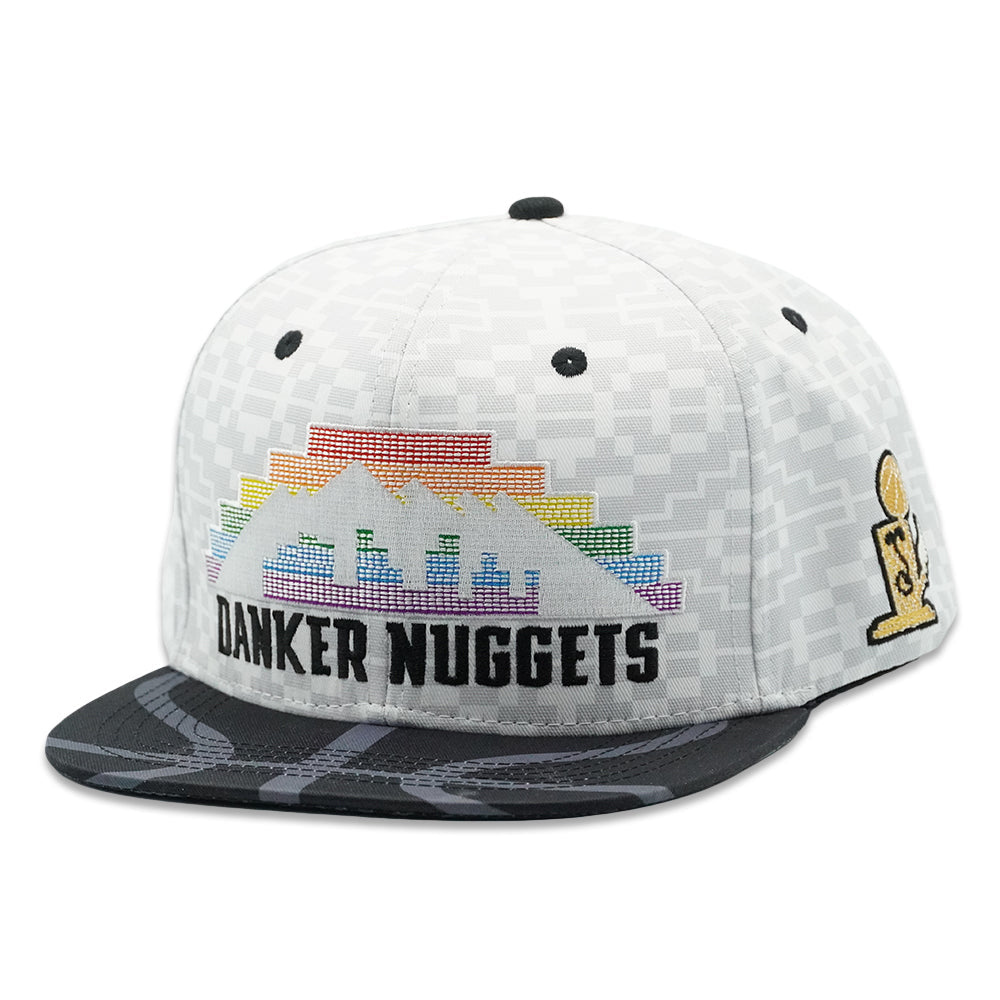 Danker Nuggets Pyramid White Fitted Hat