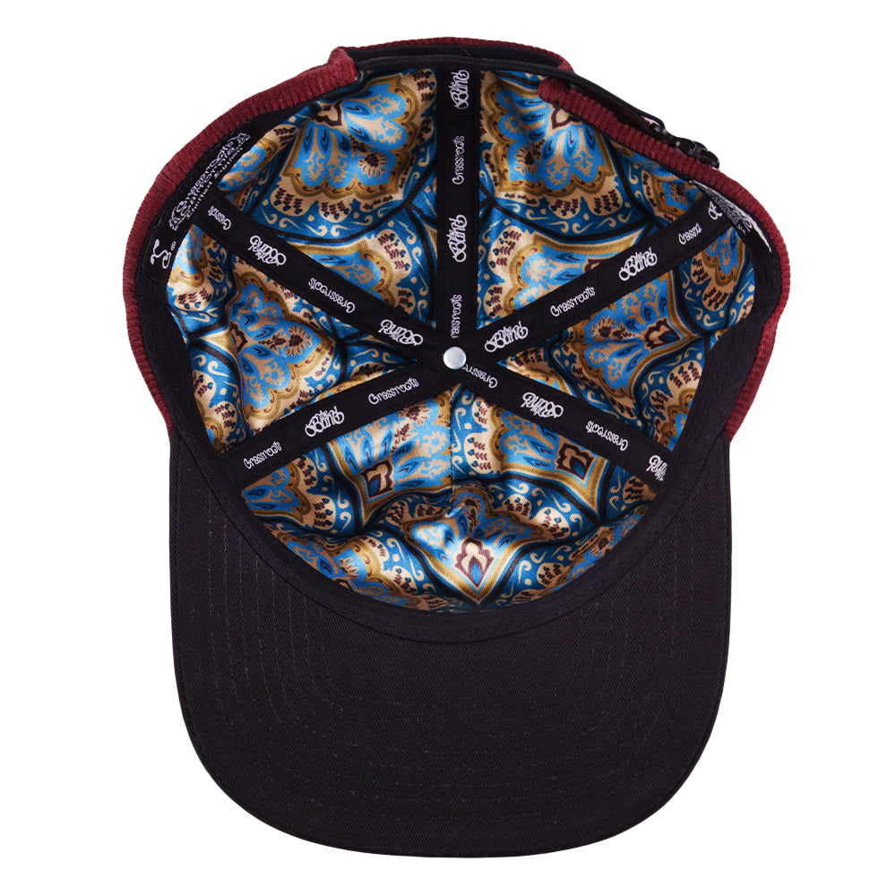 The Band Paisley Maroon Zipperback Hat