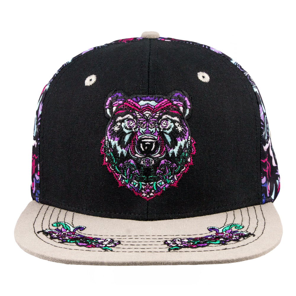 Ellie Paisley Bear Floral Snapback Hat
