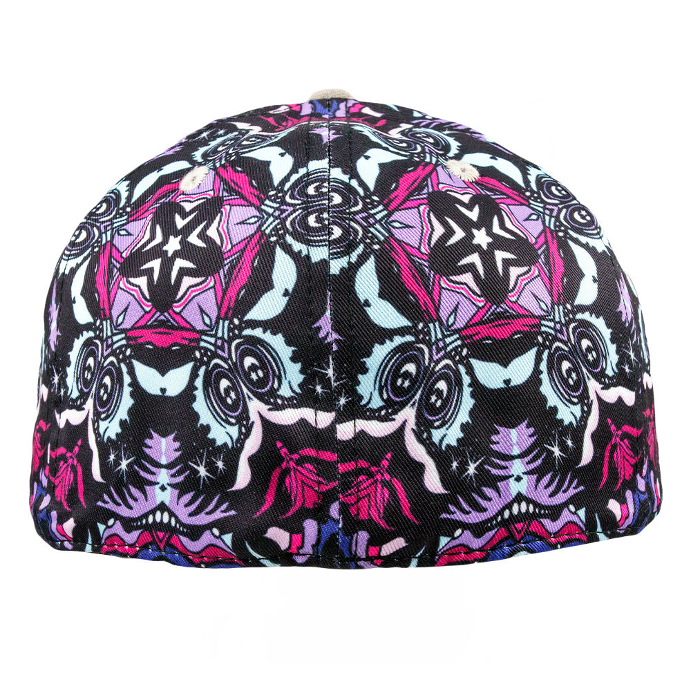Ellie Paisley Bear Floral Fitted Hat