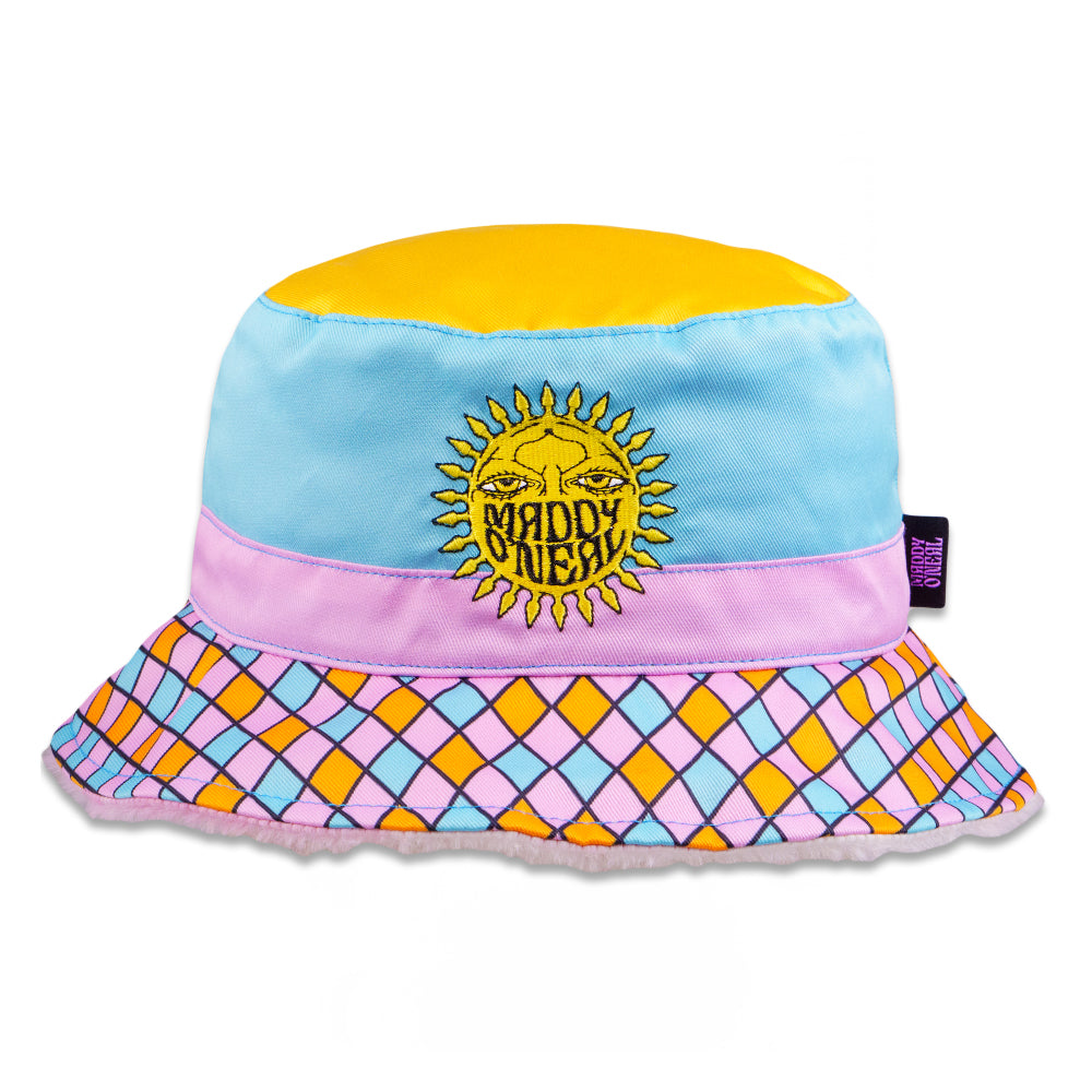 Maddy O'Neal Sunshine Furry Reversible Bucket Hat
