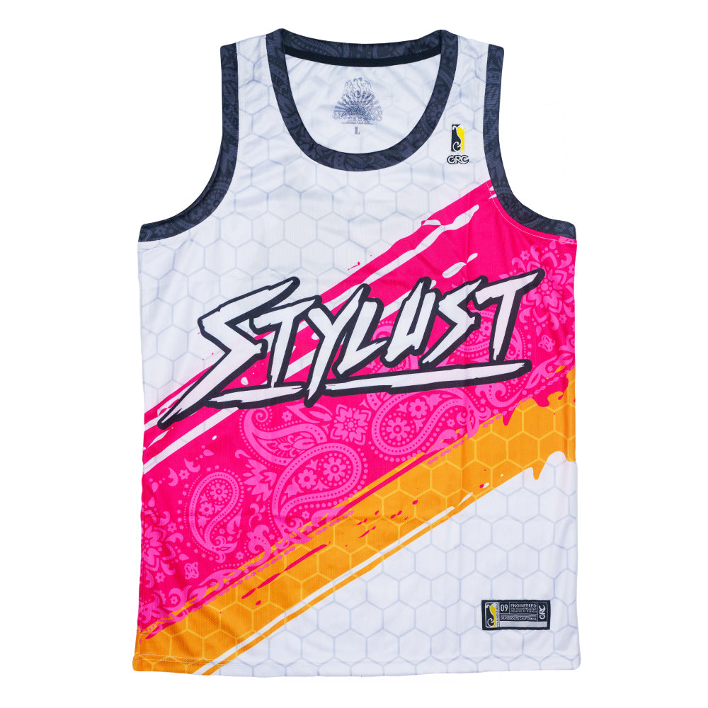 Stylust Paisley Cat White Jersey