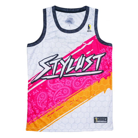 Stylust Paisley Cat White Jersey