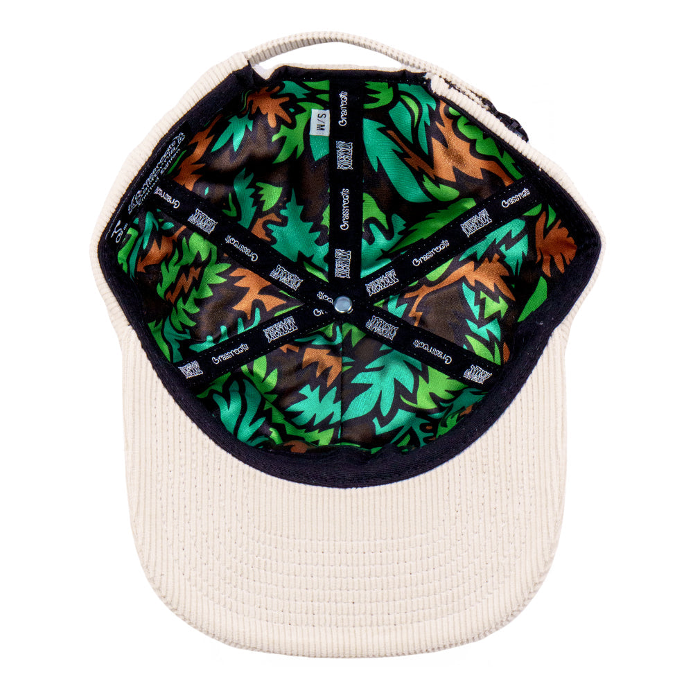 Bigfoot Healer Tan Corduroy Unstructured Zipperback Hat