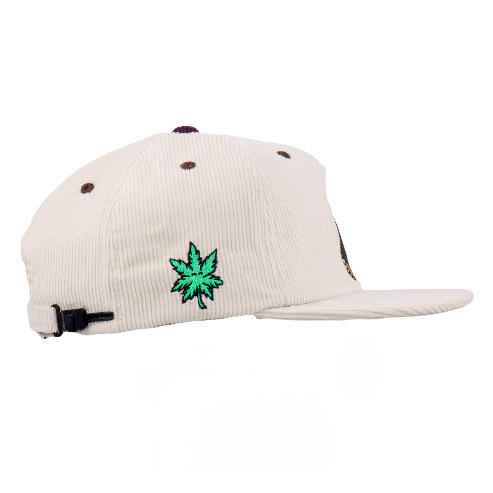 Bigfoot Healer Tan Corduroy Unstructured Zipperback Hat